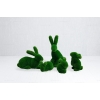 Садовые фигуры из искусственной травы «Кролики и крольчата»