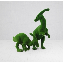 Садовые фигуры из искусственной травы «Паразауролофы»