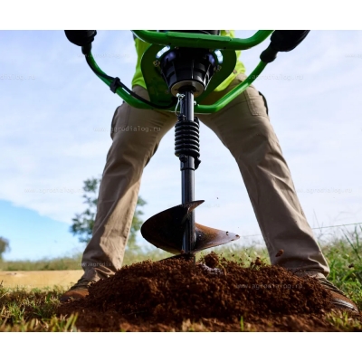 Земляной аккумуляторный мотобур Greenworks 82EA8K5 Земляной аккумуляторный мотобур Greenworks 82EA8K5