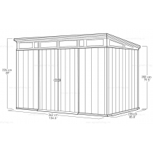 Древесно-пластиковый композитный сарай Keter Artisan 11x7 Древесно-пластиковый композитный сарай Keter Artisan 11x7