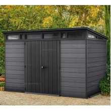 Древесно-пластиковый композитный сарай Keter Cortina 2.0 11x7 Graphite Древесно-пластиковый композитный сарай Keter Cortina 2.0 11x7 Graphite
