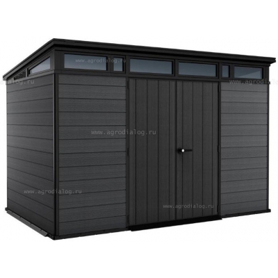 Древесно-пластиковый композитный сарай Keter Cortina 2.0 11x7 Graphite Древесно-пластиковый композитный сарай Keter Cortina 2.0 11x7 Graphite
