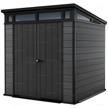 Древесно-пластиковый композитный сарай Keter Cortina 7x7 Graphite Древесно-пластиковый композитный сарай Keter Cortina 7x7 Graphite