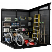 Древесно-пластиковый композитный сарай Keter Cortina 7x7 Graphite Древесно-пластиковый композитный сарай Keter Cortina 7x7 Graphite