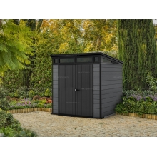 Древесно-пластиковый композитный сарай Keter Cortina 7x7 Graphite Древесно-пластиковый композитный сарай Keter Cortina 7x7 Graphite