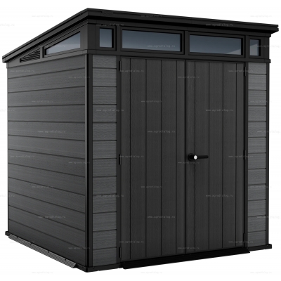 Древесно-пластиковый композитный сарай Keter Cortina 7x7 Graphite Древесно-пластиковый композитный сарай Keter Cortina 7x7 Graphite
