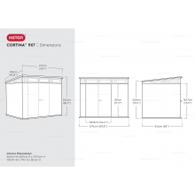 Древесно-пластиковый композитный сарай Keter Cortina 9x7 Graphite Древесно-пластиковый композитный сарай Keter Cortina 9x7 Graphite
