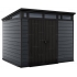 Древесно-пластиковый композитный сарай Keter Cortina 9x7 Graphite Древесно-пластиковый композитный сарай Keter Cortina 9x7 Graphite