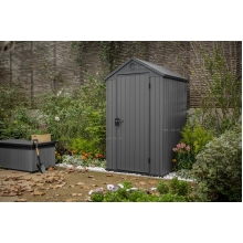 Древесно-пластиковый композитный сарай Keter Darwin 4x4 Grey Древесно-пластиковый композитный сарай Keter Darwin 4x4 Grey