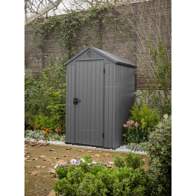 Древесно-пластиковый композитный сарай Keter Darwin 4x4 Grey Древесно-пластиковый композитный сарай Keter Darwin 4x4 Grey