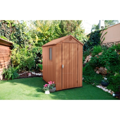 Древесно-пластиковый композитный сарай Keter Darwin 4x6 Древесно-пластиковый композитный сарай Keter Darwin 4x6