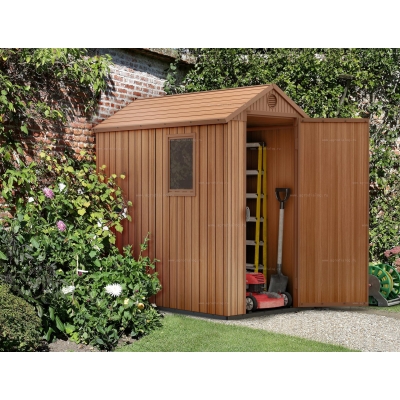 Древесно-пластиковый композитный сарай Keter Darwin 4x6 Древесно-пластиковый композитный сарай Keter Darwin 4x6