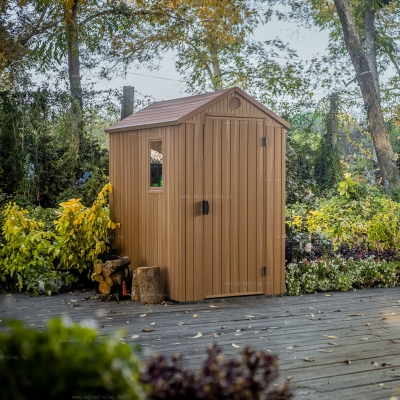 Древесно-пластиковый композитный сарай Keter Darwin 4x6 Древесно-пластиковый композитный сарай Keter Darwin 4x6