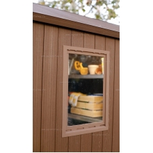 Древесно-пластиковый композитный сарай Keter Darwin 4x6 Древесно-пластиковый композитный сарай Keter Darwin 4x6