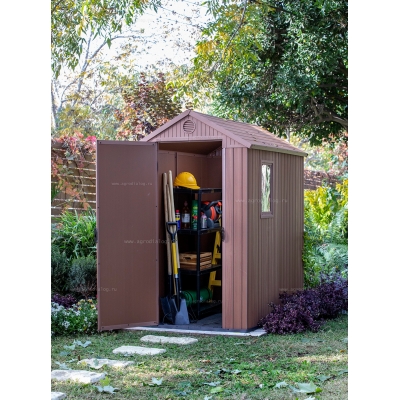 Древесно-пластиковый композитный сарай Keter Darwin 4x6 Древесно-пластиковый композитный сарай Keter Darwin 4x6