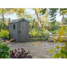 Древесно-пластиковый композитный сарай Keter Darwin 4x6 Grey Древесно-пластиковый композитный сарай Keter Darwin 4x6 Grey