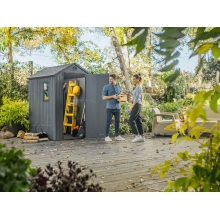 Древесно-пластиковый композитный сарай Keter Darwin 4x6 Grey Древесно-пластиковый композитный сарай Keter Darwin 4x6 Grey