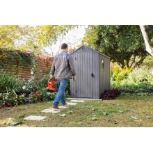 Древесно-пластиковый композитный сарай Keter Darwin 4x6 Grey Древесно-пластиковый композитный сарай Keter Darwin 4x6 Grey