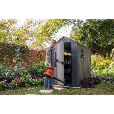 Древесно-пластиковый композитный сарай Keter Darwin 4x6 Grey Древесно-пластиковый композитный сарай Keter Darwin 4x6 Grey
