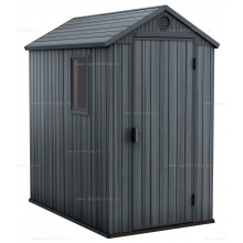 Древесно-пластиковый композитный сарай Keter Darwin 4x6 Grey Древесно-пластиковый композитный сарай Keter Darwin 4x6 Grey