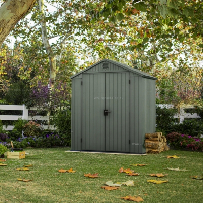 Древесно-пластиковый композитный сарай Keter Darwin 6x4 Green Древесно-пластиковый композитный сарай Keter Darwin 6x4 Green