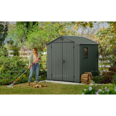 Древесно-пластиковый композитный сарай Keter Darwin 6x6 Green Древесно-пластиковый композитный сарай Keter Darwin 6x6 Green