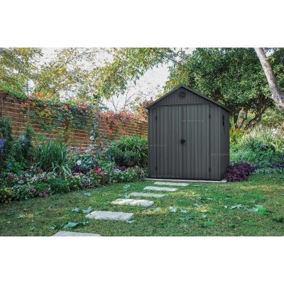 Древесно-пластиковый композитный сарай Keter Darwin 6x6 Grey Древесно-пластиковый композитный сарай Keter Darwin 6x6 Grey