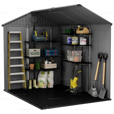 Древесно-пластиковый композитный сарай Keter Darwin 6x8 Grey Древесно-пластиковый композитный сарай Keter Darwin 6x8 Grey