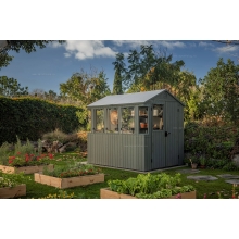 Древесно-пластиковый композитный сарай Keter Darwin Potting 6x8 Green Древесно-пластиковый композитный сарай Keter Darwin Potting 6x8 Green