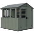Древесно-пластиковый композитный сарай Keter Darwin Potting 6x8 Green Древесно-пластиковый композитный сарай Keter Darwin Potting 6x8 Green