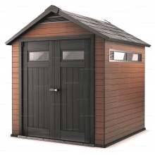 Древесно-пластиковый композитный сарай Keter Fusion 757 Mahogany Древесно-пластиковый композитный сарай Keter Fusion 757 Mahogany