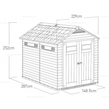 Древесно-пластиковый композитный сарай Keter Fusion 759 Mahogany Древесно-пластиковый композитный сарай Keter Fusion 759 Mahogany