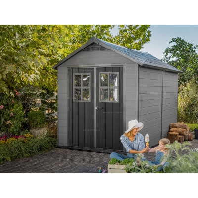 Древесно-пластиковый композитный сарай Keter Newton 7511 Grey Древесно-пластиковый композитный сарай Keter Newton 7511 Grey