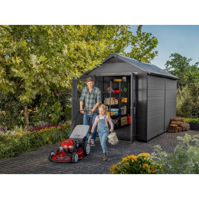 Древесно-пластиковый композитный сарай Keter Newton 7511 Grey Древесно-пластиковый композитный сарай Keter Newton 7511 Grey