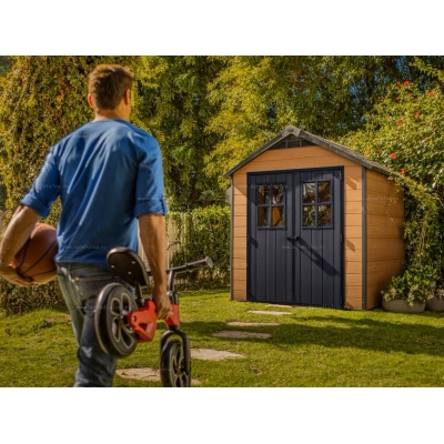 Древесно-пластиковый композитный сарай Keter Newton 757 Древесно-пластиковый композитный сарай Keter Newton 757