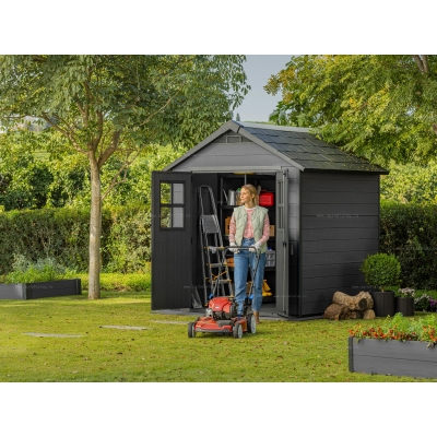 Древесно-пластиковый композитный сарай Keter Newton 757 Grey Древесно-пластиковый композитный сарай Keter Newton 757 Grey