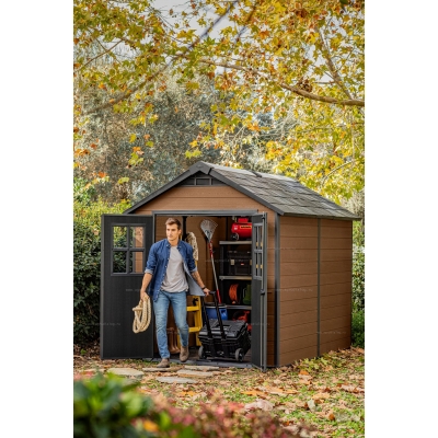 Древесно-пластиковый композитный сарай Keter Newton 759 Древесно-пластиковый композитный сарай Keter Newton 759