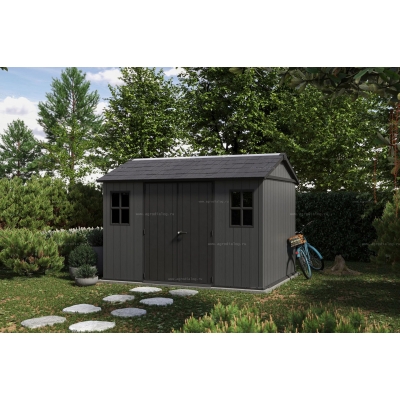 Древесно-пластиковый композитный сарай Keter Newton Plus 1175 Grey Древесно-пластиковый композитный сарай Keter Newton Plus 1175 Grey