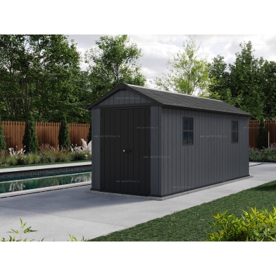 Древесно-пластиковый композитный сарай Keter Newton Plus 7515 Grey Древесно-пластиковый композитный сарай Keter Newton Plus 7515 Grey