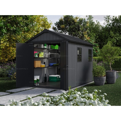 Древесно-пластиковый композитный сарай Keter Newton Plus 759 Grey Древесно-пластиковый композитный сарай Keter Newton Plus 759 Grey