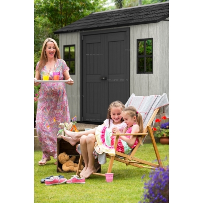 Древесно-пластиковый композитный сарай Keter Oakland 1175SD Древесно-пластиковый композитный сарай Keter Oakland 1175SD