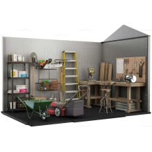 Древесно-пластиковый композитный сарай Keter Oakland 1175SD Древесно-пластиковый композитный сарай Keter Oakland 1175SD