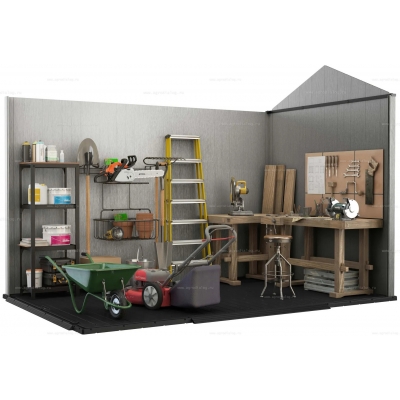 Древесно-пластиковый композитный сарай Keter Oakland 1175SD Древесно-пластиковый композитный сарай Keter Oakland 1175SD