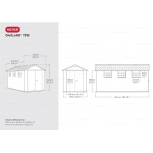 Древесно-пластиковый композитный сарай Keter Oakland 7515 Древесно-пластиковый композитный сарай Keter Oakland 7515