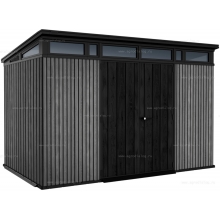 Древесно-пластиковый композитный сарай Keter Signature Pent 11x7 Venetian Grey Древесно-пластиковый композитный сарай Keter Signature Pent 11x7 Venetian Grey