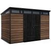 Древесно-пластиковый композитный сарай Keter Signature Pent 11x7 Walnut