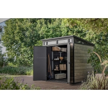 Древесно-пластиковый композитный сарай Keter Signature Pent 7x7 Ashwood Древесно-пластиковый композитный сарай Keter Signature Pent 7x7 Ashwood