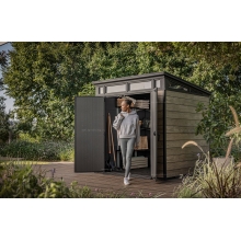 Древесно-пластиковый композитный сарай Keter Signature Pent 7x7 Ashwood Древесно-пластиковый композитный сарай Keter Signature Pent 7x7 Ashwood