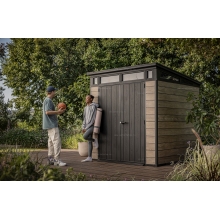 Древесно-пластиковый композитный сарай Keter Signature Pent 7x7 Ashwood Древесно-пластиковый композитный сарай Keter Signature Pent 7x7 Ashwood