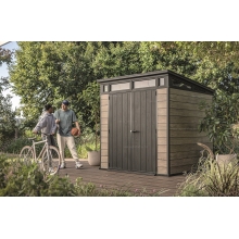 Древесно-пластиковый композитный сарай Keter Signature Pent 7x7 Ashwood Древесно-пластиковый композитный сарай Keter Signature Pent 7x7 Ashwood